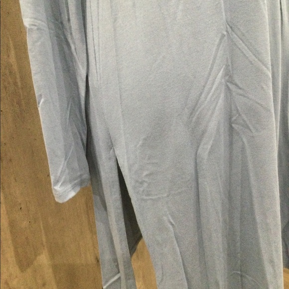 EILEEN FISHER BLUE LONG TUNIC TOP WITH SIDE SLITS SIZE XS RELAXED FIT - Picture 4 of 7